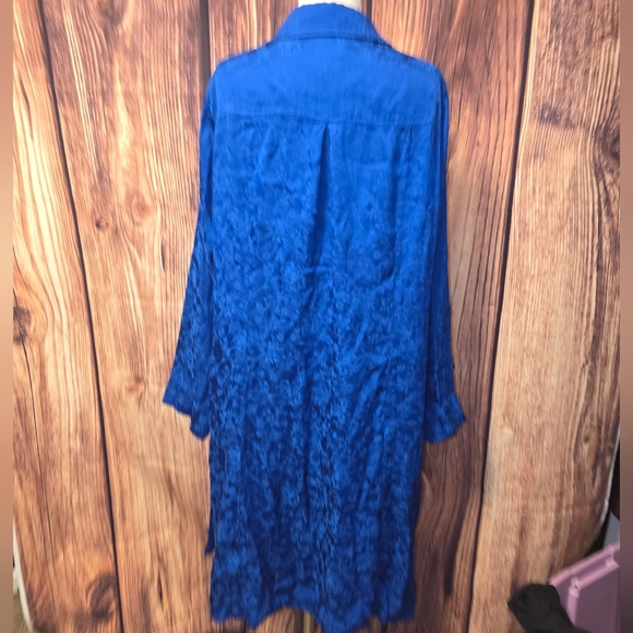 Torrid Jacquard Trench Size 2(18/20, 2x) Blue - Picture 5 of 12
